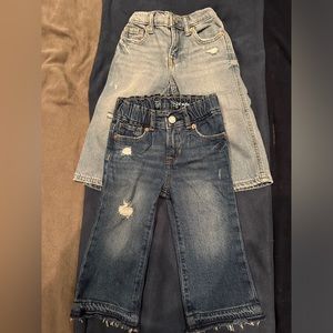 Practically Brand New Baby Gap Wide Leg Jeans, 18-24 Months x2